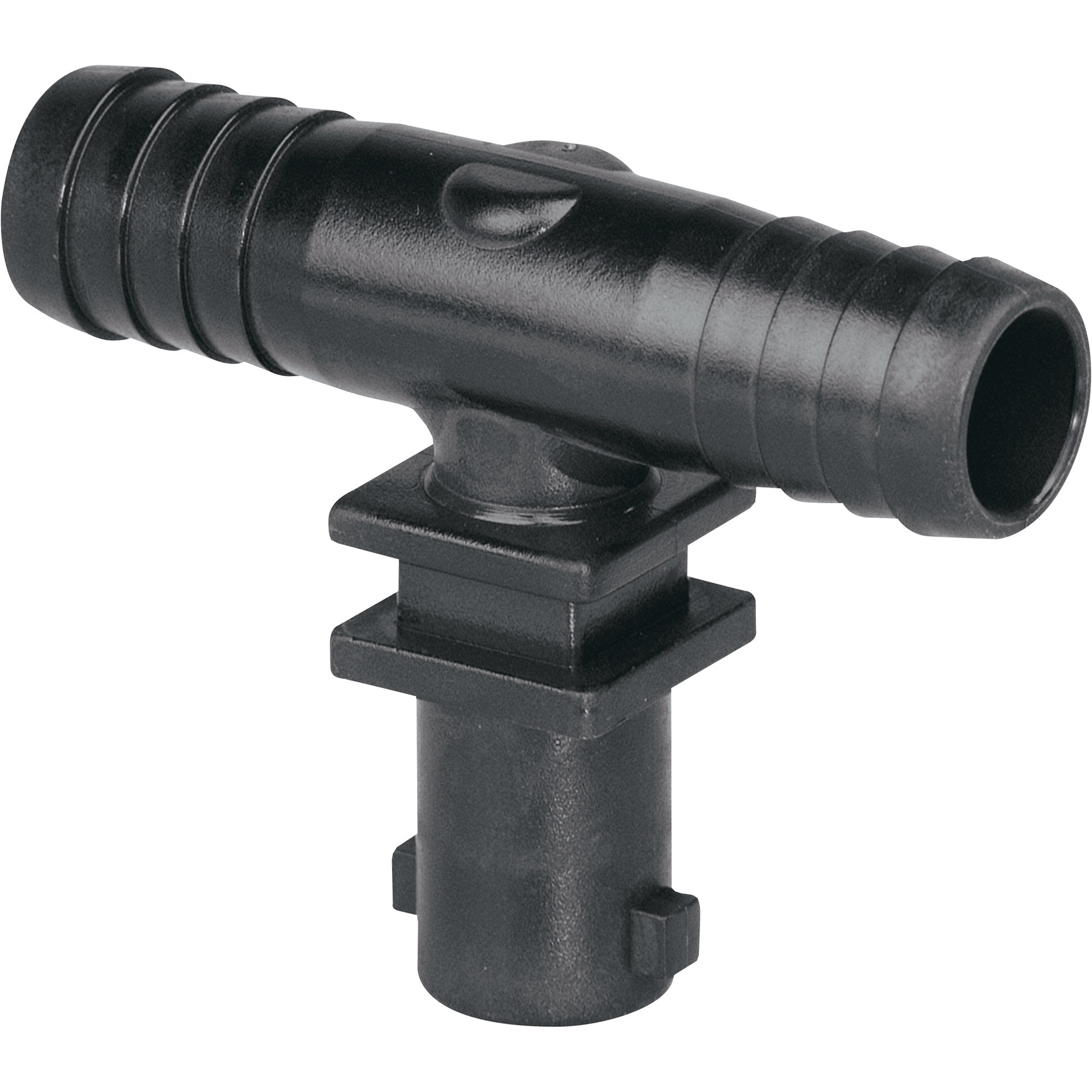 Valley Industries Quick Fitting Sprayer Nozzle Holder T-Fitting - 3/8in., Nylon, Model# G-8231007-CSK